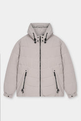 L-GREY PUFFER JACKET