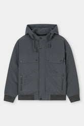 D-GREY PUFFER JACKET