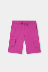 MAGENDA TERRY 5 POCKET ZIP CARGO SHORT