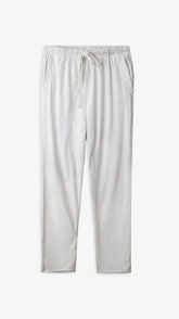 Men White Soft Cotton Jersey Trouser