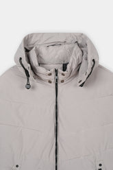 L-GREY PUFFER JACKET