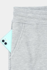 GRAY TERRY 5 POCKET CROSS CARGO SHORT