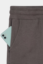 BROWN TERRY 5 POCKET CROSS CARGO SHORT