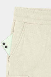 OFF-WHITE TERRY 5 POCKET CROSS CARGO SHORT