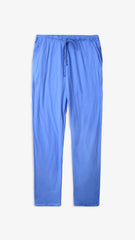 Men Sky Blue Soft Cotton Jersey Trouser
