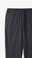 Men Black Soft Cotton Jersey Trouser