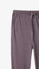 Men Burgundy Soft Cotton Jersey Trouser