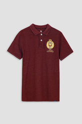 Red Pique Polo Shirt
