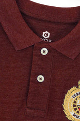 Red Pique Polo Shirt