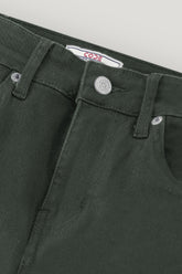 Dark Green Denim Chino