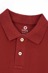 Red Pique Polo Shirt