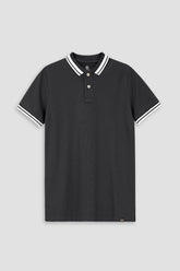 Charcoal Pique Polo Shirt