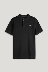 Black Pique Polo Shirt