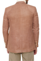 KHAKI SLIM-FIT MICRO STRUCTURE BLAZZER