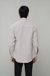 Check White/Black Casual Shirt