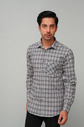 Check Black/ White Casual Shirt