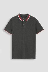 Charcoal Pique Polo Shirt