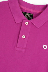 Magenta Pique Polo Shirt