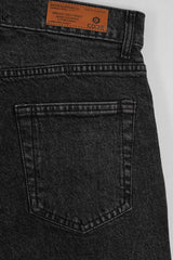 Black Mid Denim Jeans Tailor Fit