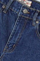 Dark Blue Denim Jeans Tailor Fit