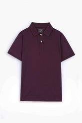 Maroon Pique Polo Shirt