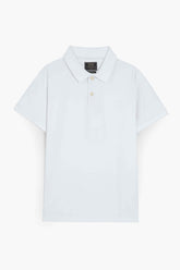 White Pique Polo Shirt