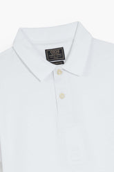 White Pique Polo Shirt