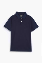 Navy Pique Polo Shirt