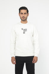 LIGHT GRAY FLEECE CREW NECK SWEAT SHIRT