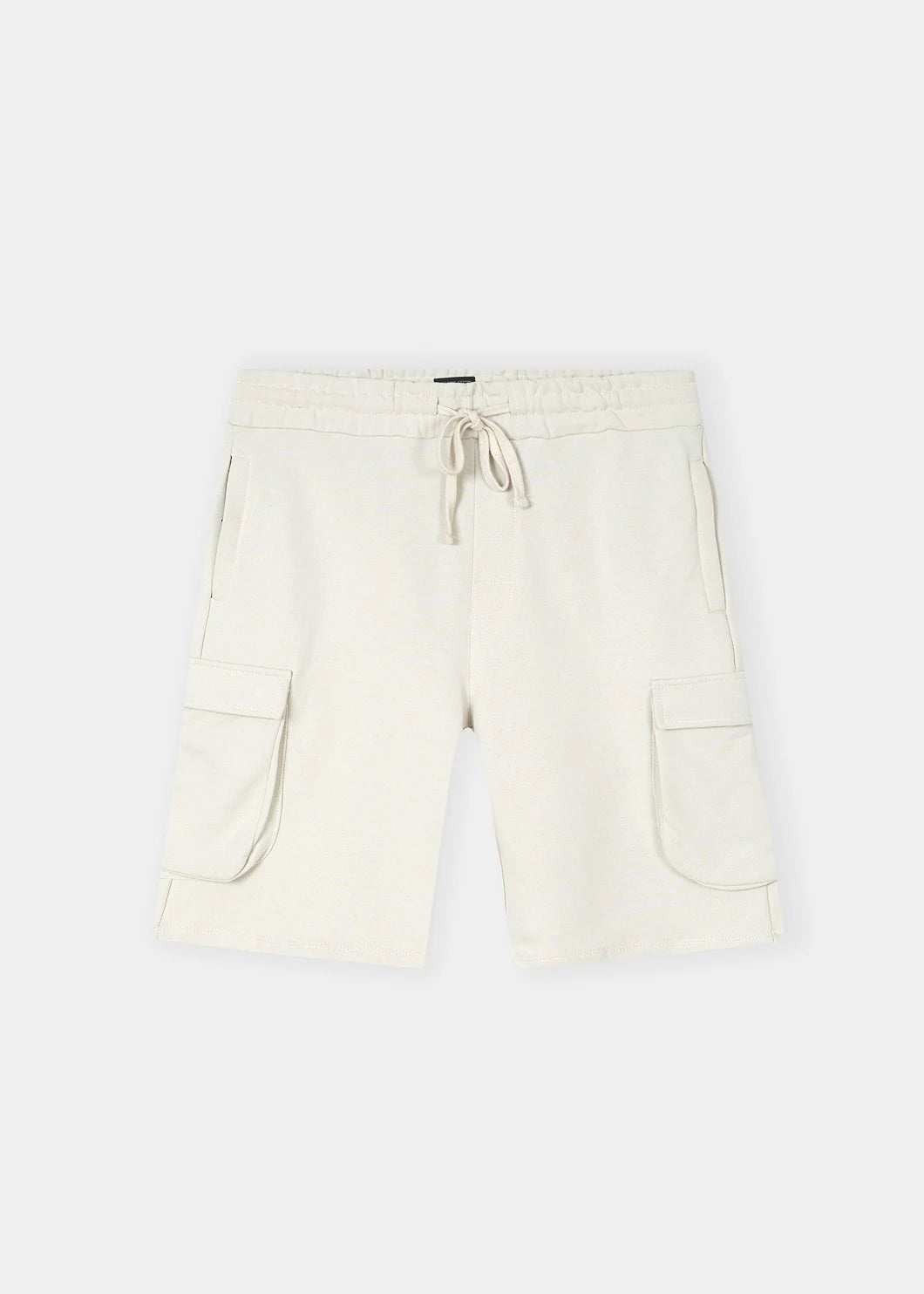 Ecru Luxe Terry Cargo Shorts