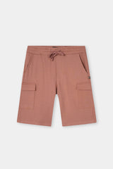 RUST TERRY 5 POCKET CROSS CARGO SHORT