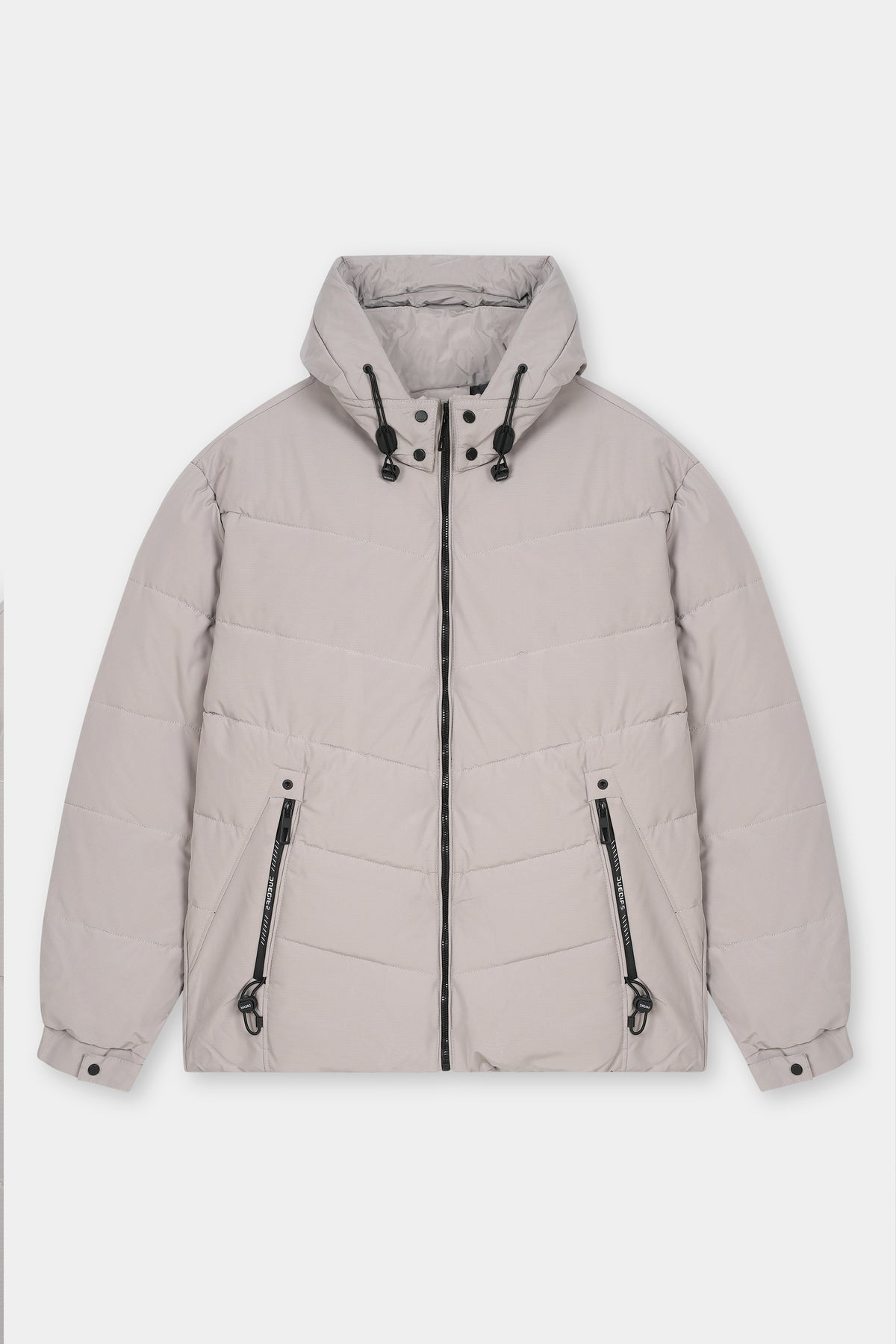 L-GREY PUFFER JACKET
