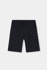 NAVY TERRY 5 POCKET ZIP CARGO SHORT