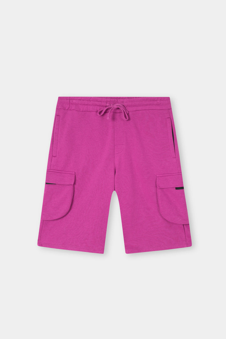 MAGENDA TERRY 5 POCKET ZIP CARGO SHORT