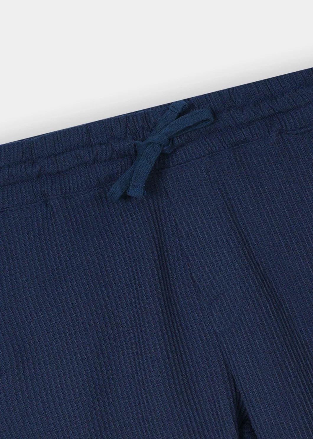 Midnight Navy Waffle Knit Shorts