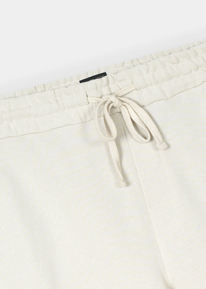 Ecru Luxe Terry Cargo Shorts