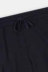 NAVY TERRY 5 POCKET ZIP CARGO SHORT