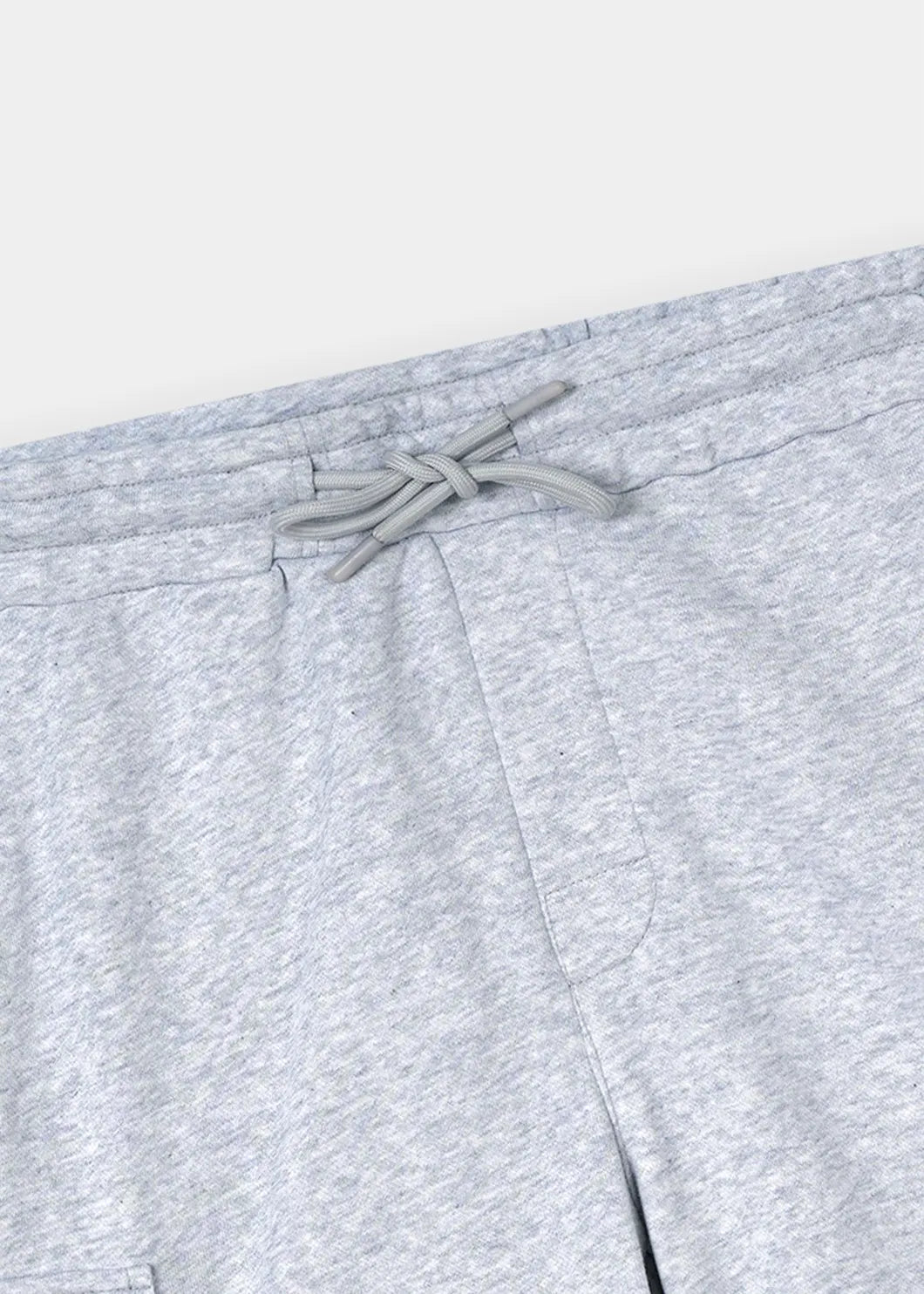 Ash Grey Terry Cargo Shorts