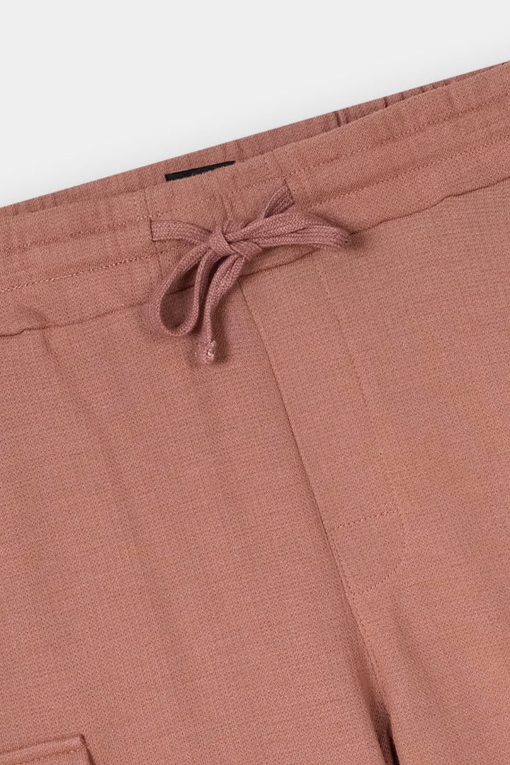 RUST TERRY 5 POCKET CROSS CARGO SHORT