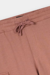 RUST TERRY 5 POCKET CROSS CARGO SHORT