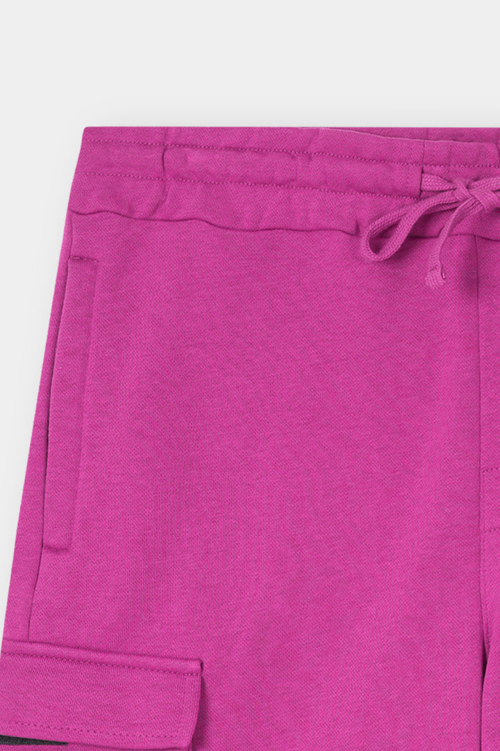 MAGENDA TERRY 5 POCKET ZIP CARGO SHORT