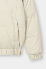 BEIGE SOFTSHELL PUFFER JACKET