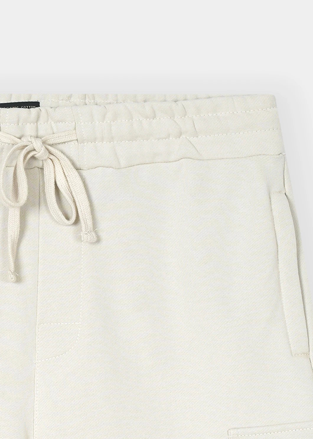 Ecru Luxe Terry Cargo Shorts