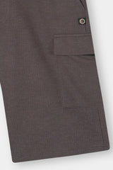 BROWN TERRY 5 POCKET CROSS CARGO SHORT