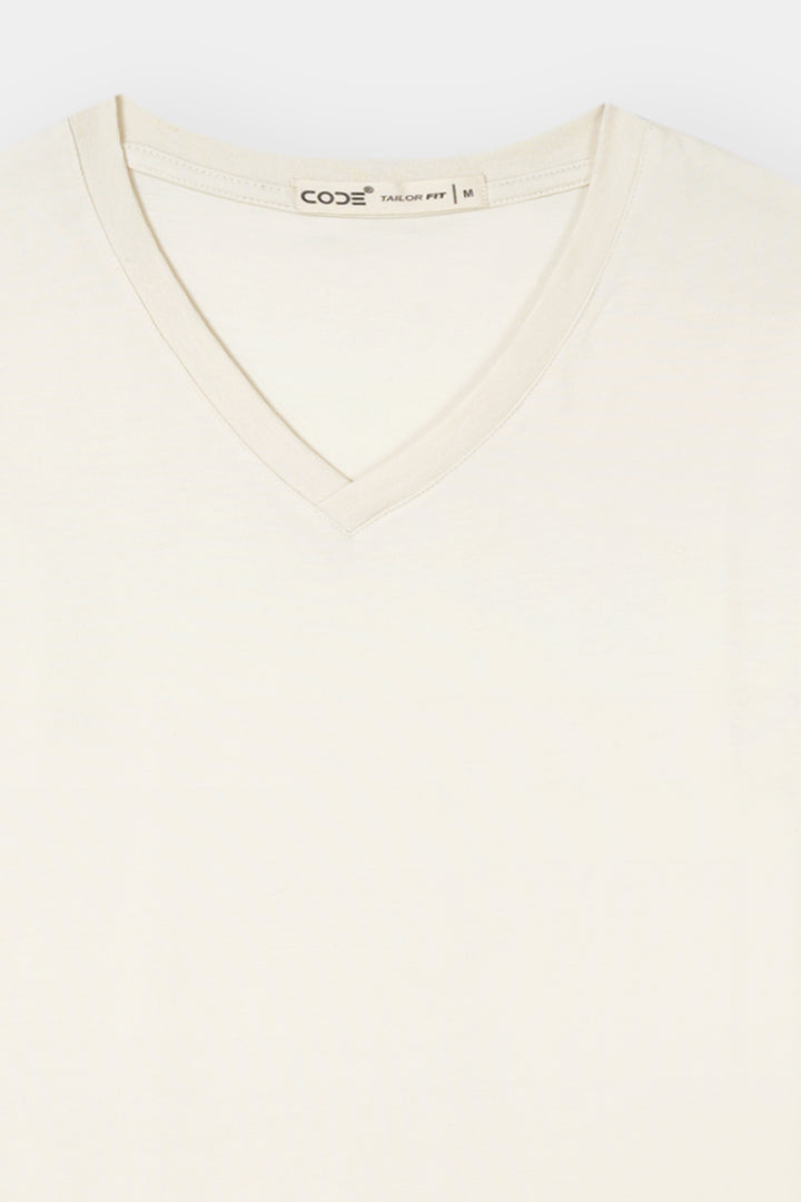 Off White Plain T-Shirt