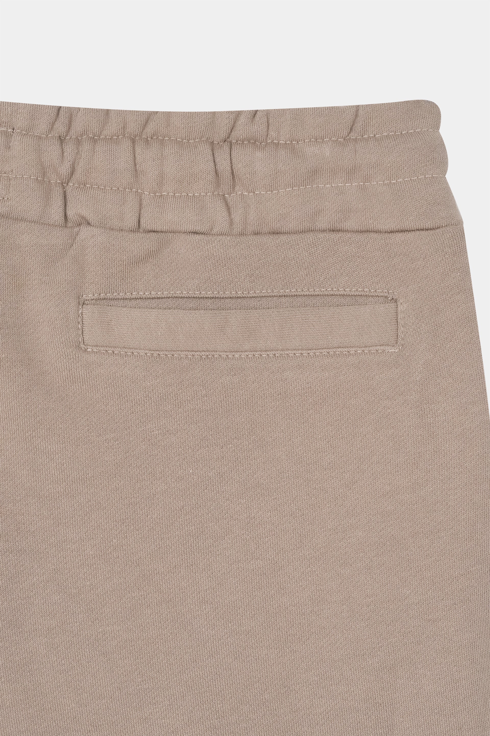 L-BROWN TERRY 5 POCKET ZIP CARGO SHORT