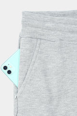 GRAY TERRY 5 POCKET CROSS CARGO SHORT