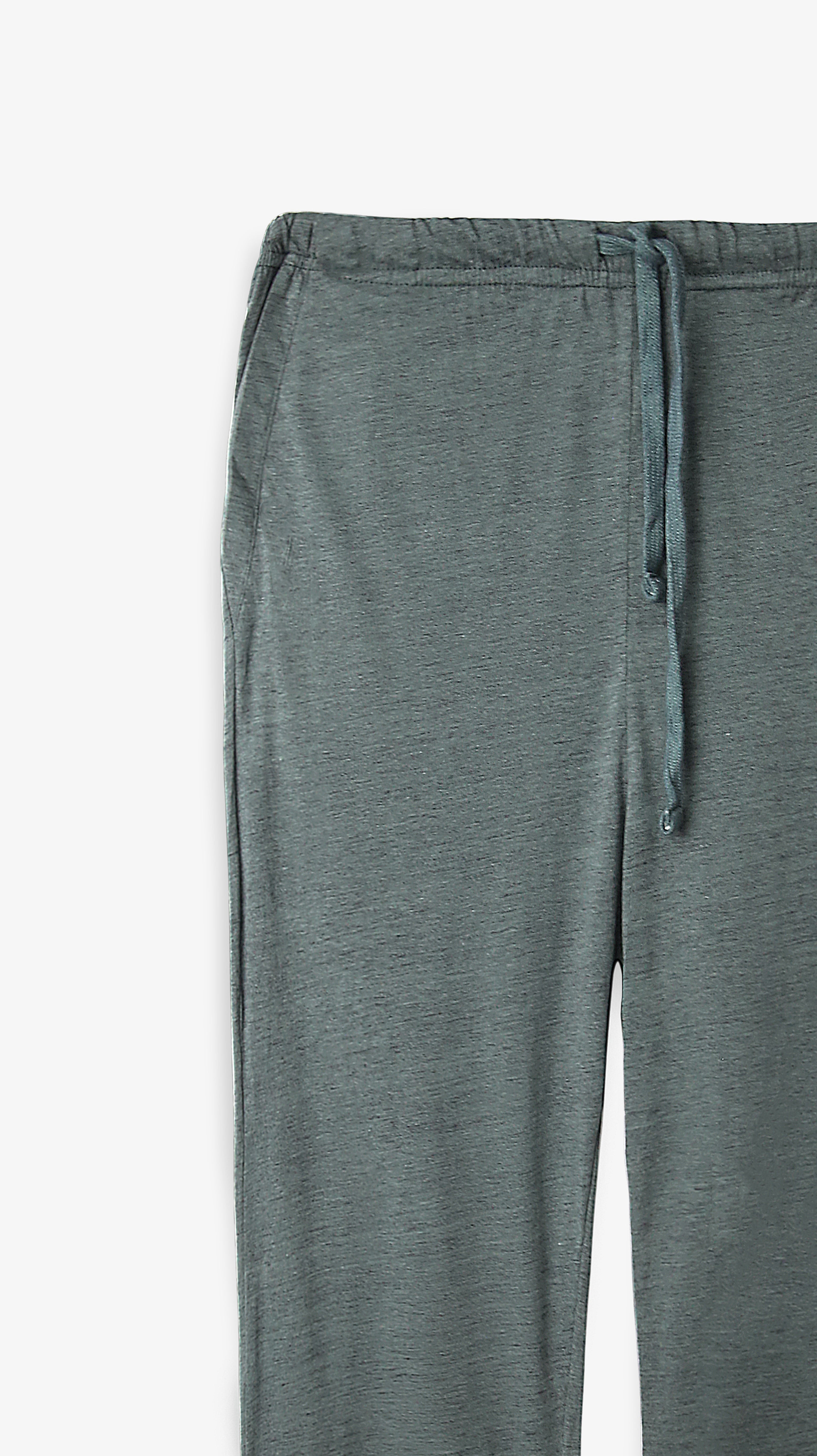 Men Light Green Soft Cotton Jersey Trouser