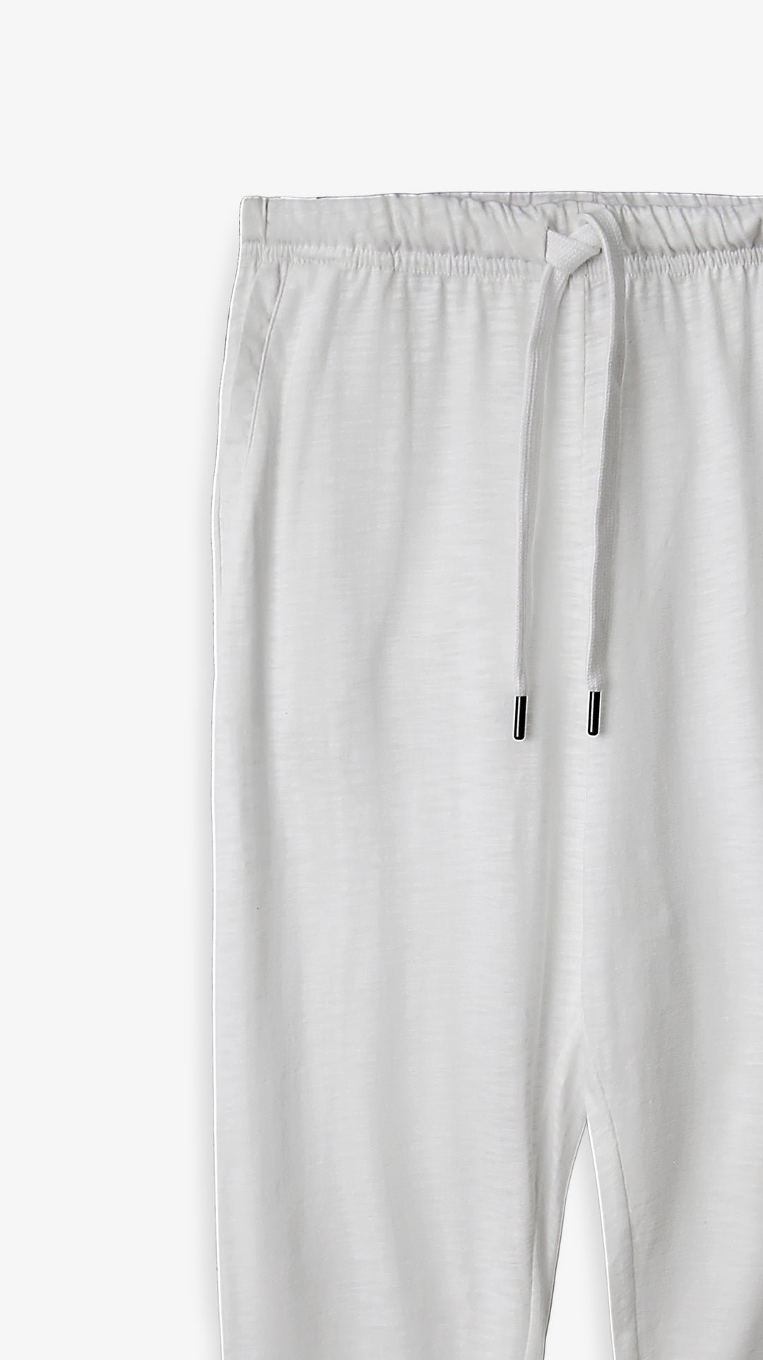 Men Light Grey Soft Cotton Jersey Trouser