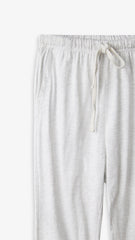 Men White Soft Cotton Jersey Trouser